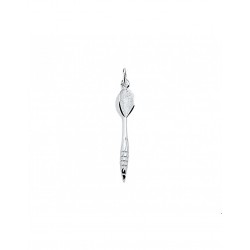 ZILVEREN BEDEL DARTPIJL 31X5MM - 161099