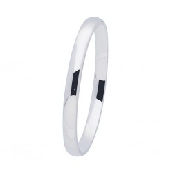 GLOW ZILVEREN BANGLE MASSIEF - OVAAL - 215468