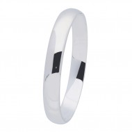 MASSIEF ZILVEREN BANGLE OVAAL [12X60MM] - 217486