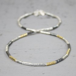 JEH COLLIER ZILVER EN GOLDFILLED - 189892 JEH COLLIER ZILVER EN GOLDFILLED - 189892