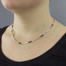 JEH COLLIER ZILVER EN GOLDFILLED - 189892 JEH COLLIER ZILVER EN GOLDFILLED - 189892
