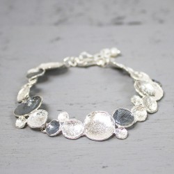 JEH ARMBAND BUBBELS ZILVER EN ZILVER GEOXIDEERD - 182537 JEH ARMBAND BUBBELS ZILVER EN ZILVER GEOXIDEERD - 182537
