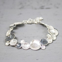 JEH ARMBAND BUBBELS ZILVER EN ZILVER GEOXIDEERD - 182537