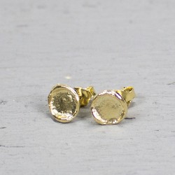 JEH ZILVEREN OORKNOPPEN VERGULD - 199424