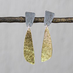JEH OORHANGERS ZILVER OXY EN GOLDFILLED - 212753