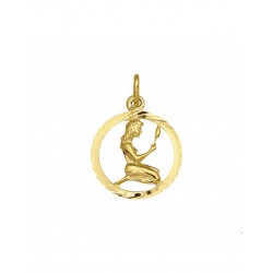 GOUDEN STERRENBEELD HANGER ROND - MAAGD - 215557