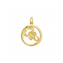 GOUDEN STERRENBEELD HANGER ROND - SCHORPIOEN - 215559