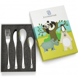 ZILVERSTAD KINDERCOUVERT 4 DELIG WILDLIFE RVS - 228518 ZILVERSTAD KINDERCOUVERT 4 DELIG WILDLIFE RVS - 228518