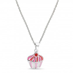 BELLINI ZILVEREN KINDERCOLLIER - CUPCAKE - 189161 BELLINI ZILVEREN KINDERCOLLIER - CUPCAKE - 189161