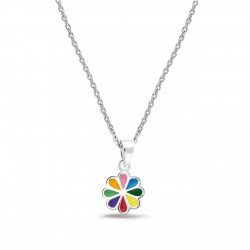 BELLINI ZILVEREN KINDERCOLLIER - MULTICOLOR BLOEMETJE - 574.023 - 200999 BELLINI ZILVEREN KINDERCOLLIER - MULTICOLOR BLOEMETJE - 574.023 - 200999