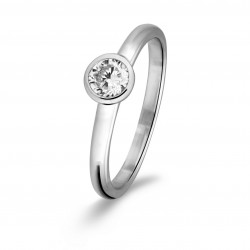 ROSA DI LUCA ZILVEREN RING MET ZIRKONIA - 204454 ROSA DI LUCA ZILVEREN RING MET ZIRKONIA - 204454