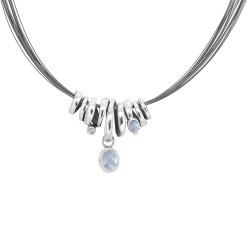 RABINOVICH ZILVEREN COLLIER - CASUAL CURVE - 75602021 - 219414 RABINOVICH ZILVEREN COLLIER - CASUAL CURVE - 75602021 - 219414