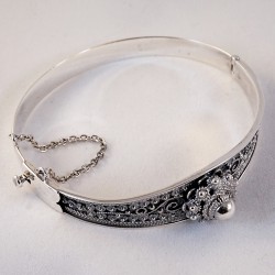 DUTCH BUTTON ARMBAND MET EEN 14MM KNOOP [DIA6X5,5CM] - 183446