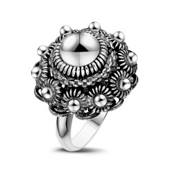 DUTCH BUTTON RING MET EEN 14MM KNOOP [MT18.5] - 218811