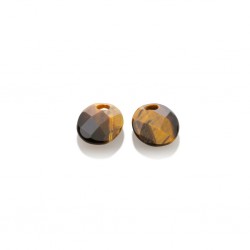 SPARKLING JEWELS EARSTONES SMALL OVAL - FACET TIGER EYE - 232025 SPARKLING JEWELS EARSTONES SMALL OVAL - FACET TIGER EYE - 232025