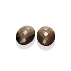 SPARKLING JEWELS EARSTONES MEDIUM OVAL - SMOKEY QUARTZ - 232031 SPARKLING JEWELS EARSTONES MEDIUM OVAL - SMOKEY QUARTZ - 232031