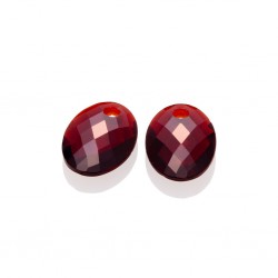 SPARKLING JEWELS EARSTONES - MEDIUM OVAL - RUBY QUARTZ - 232750