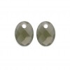 SPARKLING JEWELS EARSTONES - MEDIUM OVAL - LIME JADE - 231125