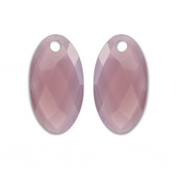 SPARKLING JEWELS EARSTONES - LARGE LEAF - PINK OPALITE - 232746