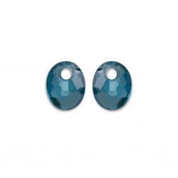 SPARKLING JEWELS EARSTONES - OCEAN TOPAZ QUARTZ - SMALL OVAL - 232398