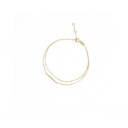 JACKIE GOUDEN ARMBAND - DOUBLE TROUBLE - 213057