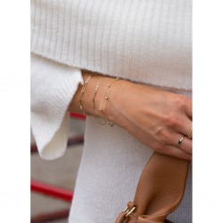 JACKIE GOUDEN ARMBAND - DOUBLE BUBBLE - 225470