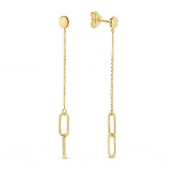 JACKIE GOUDEN OORSTEKERS - LINKS DROP - 215510 JACKIE GOUDEN OORSTEKERS - LINKS DROP - 215510