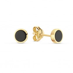 JACKIE BLACK AGATE STUDS - 226807