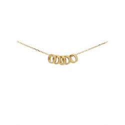 JACKIE GOUDEN COLLIER MET 5 RINGETJES - 214772 JACKIE GOUDEN COLLIER MET 5 RINGETJES - 214772