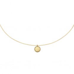 JACKIE GOUDEN COLLIER - SUNFLOWER ENGRAVING - 226806