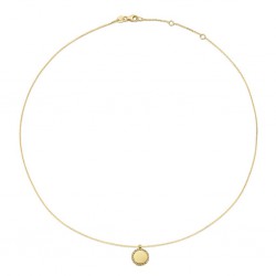 JACKIE GOUDEN COLLIER - SUNFLOWER ENGRAVING - 226806