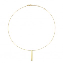 JACKIE GOUDEN COLLIER - ENGRAVING LONG BAR - 226832