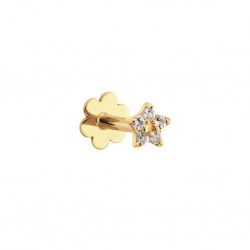 JACKIE GOUDEN PIERCING - STAR WHITE TOPAZ - 227748