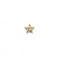 JACKIE GOUDEN PIERCING - STAR WHITE TOPAZ - 227748