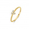 JACKIE GOUDEN RING TRIAMGLE WHITE TOPAZ - 231868