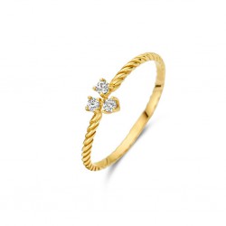 JACKIE GOUDEN RING TRIAMGLE WHITE TOPAZ - 231868 JACKIE GOUDEN RING TRIAMGLE WHITE TOPAZ - 231868