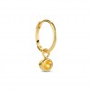 JACKIE GOUDEN OORRING SINGLE HOOP CITRINE - 226139