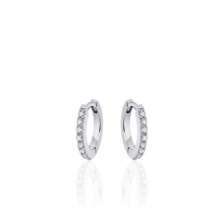 GISSER ZILVEREN OORRINGEN  MET ZIRKONIA - 224401 GISSER ZILVEREN OORRINGEN  MET ZIRKONIA - 224401