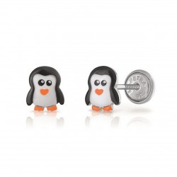 LAPETRA ZILVEREN OORSTEKERS MET SCHROEF - PINGUIN - 220238 LAPETRA ZILVEREN OORSTEKERS MET SCHROEF - PINGUIN - 220238
