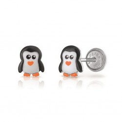 LAPETRA ZILVEREN OORSTEKERS MET SCHROEF - PINGUIN - 220238 LAPETRA ZILVEREN OORSTEKERS MET SCHROEF - PINGUIN - 220238