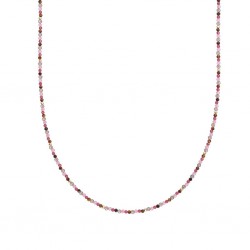 SPARKLING JEWELS COLLIER 2MM MULTI GEM GOLD - 232061