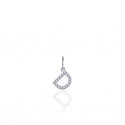 ZILVEREN ALFABET HANGER MET CUBIC ZIRKONIA - D - 215276 ZILVEREN ALFABET HANGER MET CUBIC ZIRKONIA - D - 215276