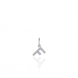 ZILVEREN ALFABET HANGER MET CUBIC ZIRKONIA - F - 215278 ZILVEREN ALFABET HANGER MET CUBIC ZIRKONIA - F - 215278