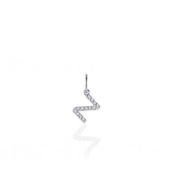 ZILVEREN ALFABET HANGER MET CUBIC ZIRKONIA -  Z - 215298 ZILVEREN ALFABET HANGER MET CUBIC ZIRKONIA -  Z - 215298