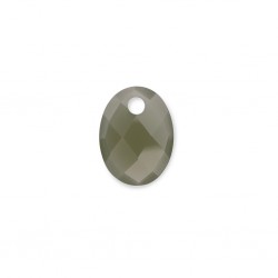 SPARKLING JEWELS PENDANT - MEDIUM OVAL - LIME JADE - 232511
