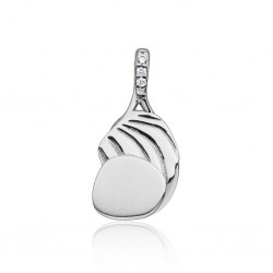 SPARKLING JEWELS PENDANT - UNEVEN SILVER - CZ - 232509