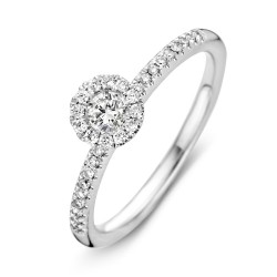 EXCELLENT WITGOUDEN BRILJANT RING - 222991 EXCELLENT WITGOUDEN BRILJANT RING - 222991