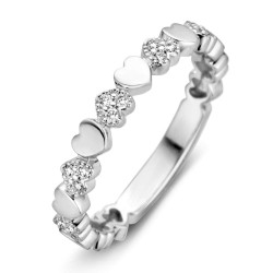 WITGOUDEN RING MET BRILJANT [0.11CRT] - 210636