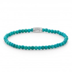 REBEL & ROSE ARMBAND - TURQUOISE DELIGHT - 4MM - M - 230766 REBEL & ROSE ARMBAND - TURQUOISE DELIGHT - 4MM - M - 230766