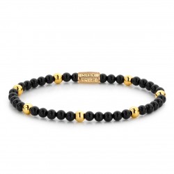REBEL & ROSE ARMBAND - BLACK PANTHER - 4MM - G-S - 221646 REBEL & ROSE ARMBAND - BLACK PANTHER - 4MM - G-S - 221646